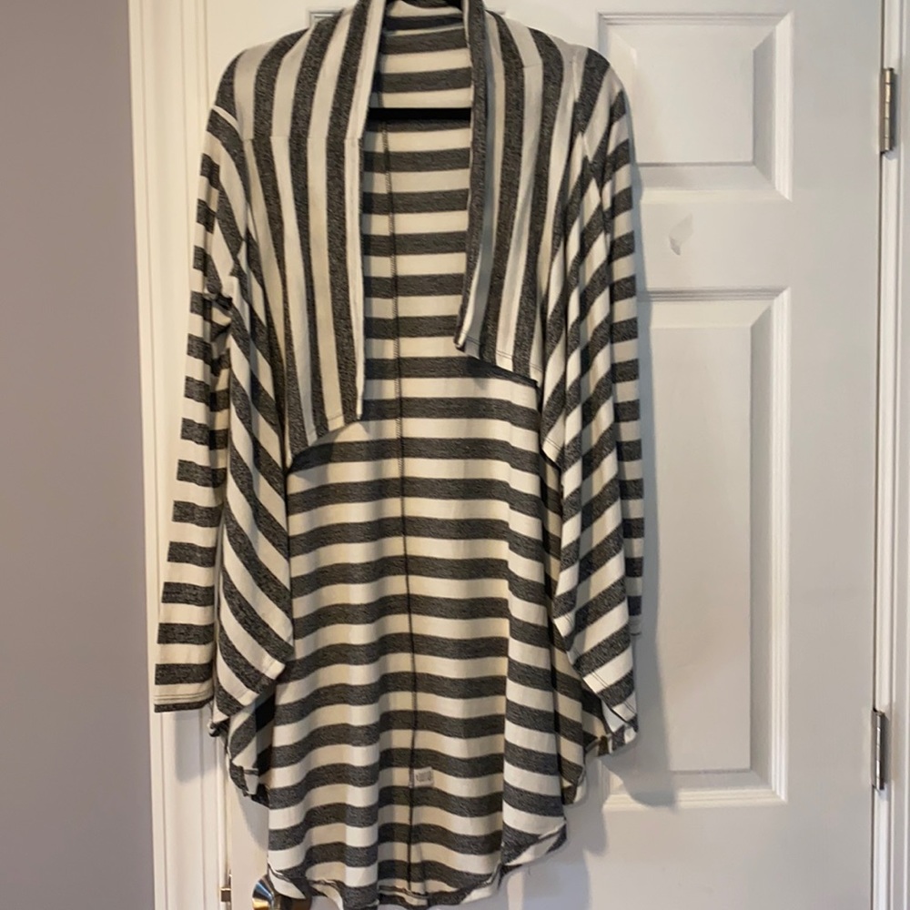 Poof long sleeve striped cardigan